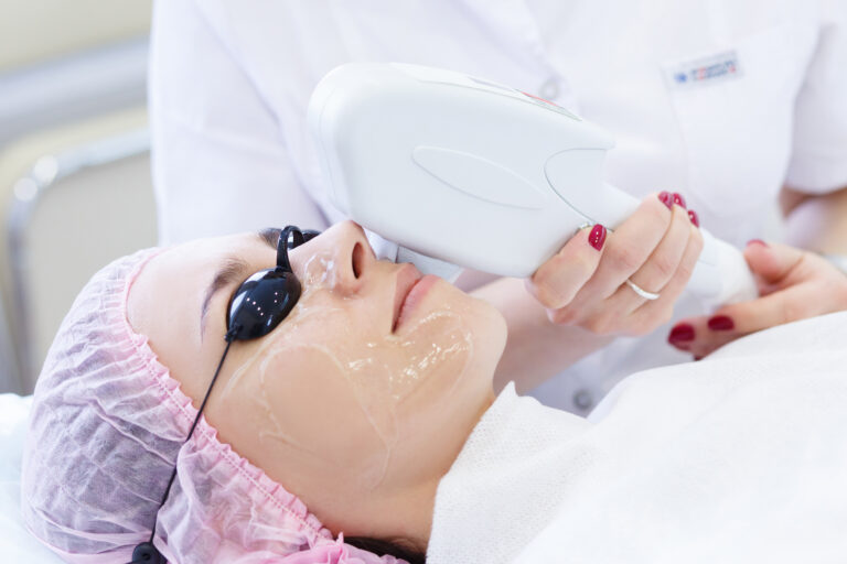 skin,care,pigmentation,removal,and,anti aging,procedures.,young,woman,receiving
